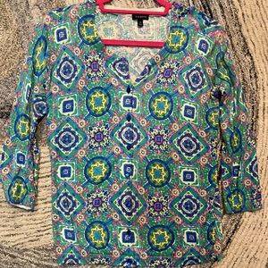 TALBOTS Quarter Sleeves Button Down Cardigan